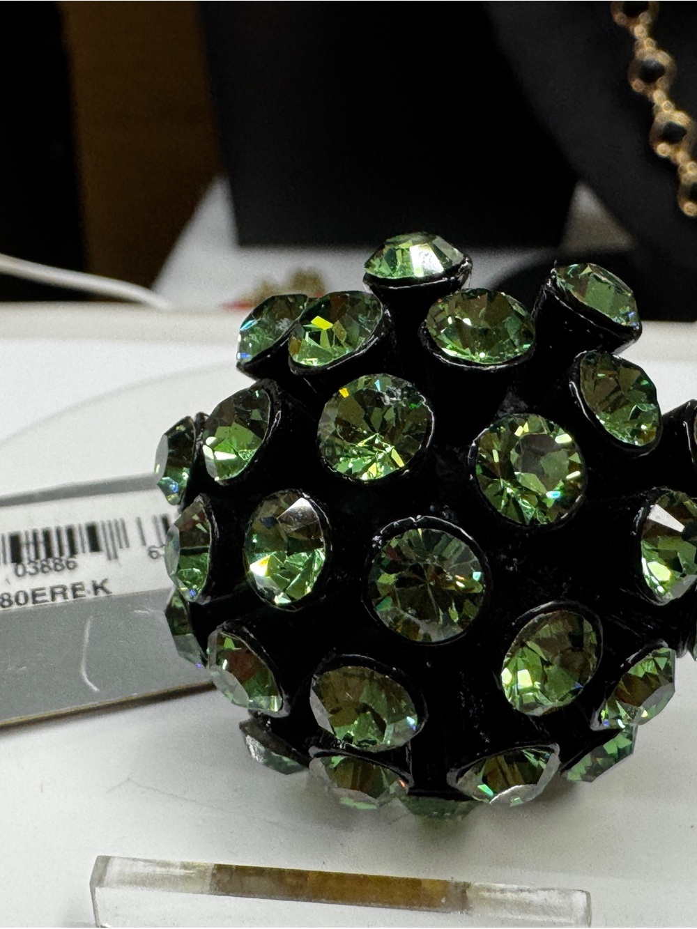 Green Crystal Cluster Statement Ring - Unbranded - Picture 4 of 9